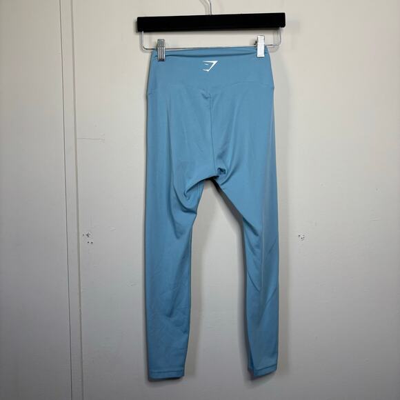 Gymshark Baby Blue Compression Workout Active Leggings Women's Size Small - Picture 6 of 6